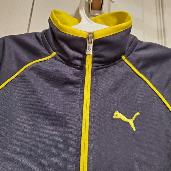 NWT Puma boys grey and yellow jacket Size 5 - Picture 4 of 4